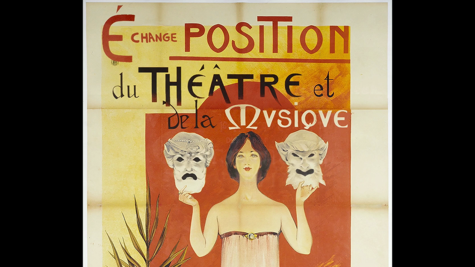 dettaglio sul titolo del poster con la prima lettera (E) traslata verso sinistra e introduzione di altre lettere per comporre la parola échange